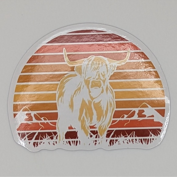 Highland‎ Cow Sticker - Picture 1 of 1
